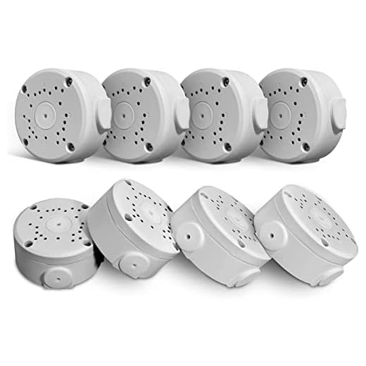 (Alluminio Metallico & Impermeabile)Scatola di Giunzione Staffa di Montaggio, Universale per Telecamera di Sicurezza Bullet, Scatola per Hide Cable Box (8pz)