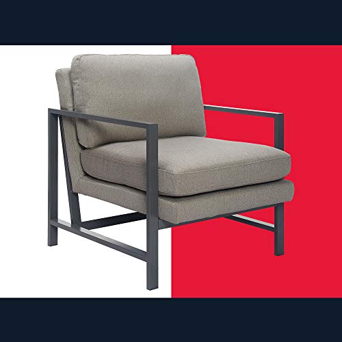 Tommy Hilfiger Russell Mid-Century Accent Chair, Metal Frame, Modern Upholstered