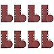 STEBRUAM 30tlg Schleifblatt 93x230 mm Körnung 40,8 Löcher Schleifstreifen für Holz Metall und Farbe Zubehör Materialien