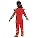 Red Ranger Costume for Girls, Official Power Rangers Cosmic Fury Costume Outfit with Belt, Kids Size (7-8)