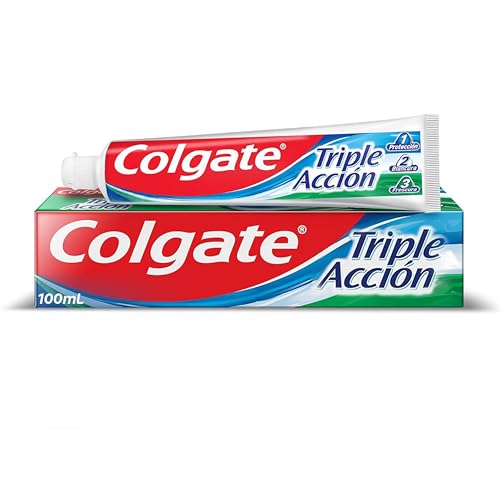 Colgate Pasta de Dientes Triple Acción - Pasta Dental Colgate con Menta Original, 100 ml