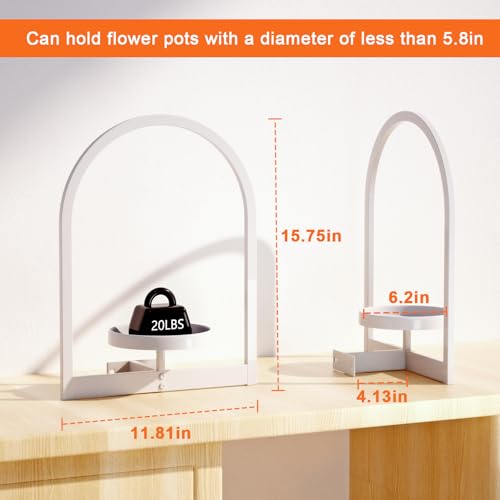 Image of Flenpptly Wall Plant Holder, Wall Planter for Indoor Plants, Window Plant shelves for Multiple Plants Indoor Outdoor, Framed Plant Holder for Home Decor (3 Pack)