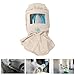DIRBAK Sandblasting Protective Hood, Industrial Safety Gear with Adjustable Strap, Breathable Head Protection for Grinding and Metal Polishing, Beige