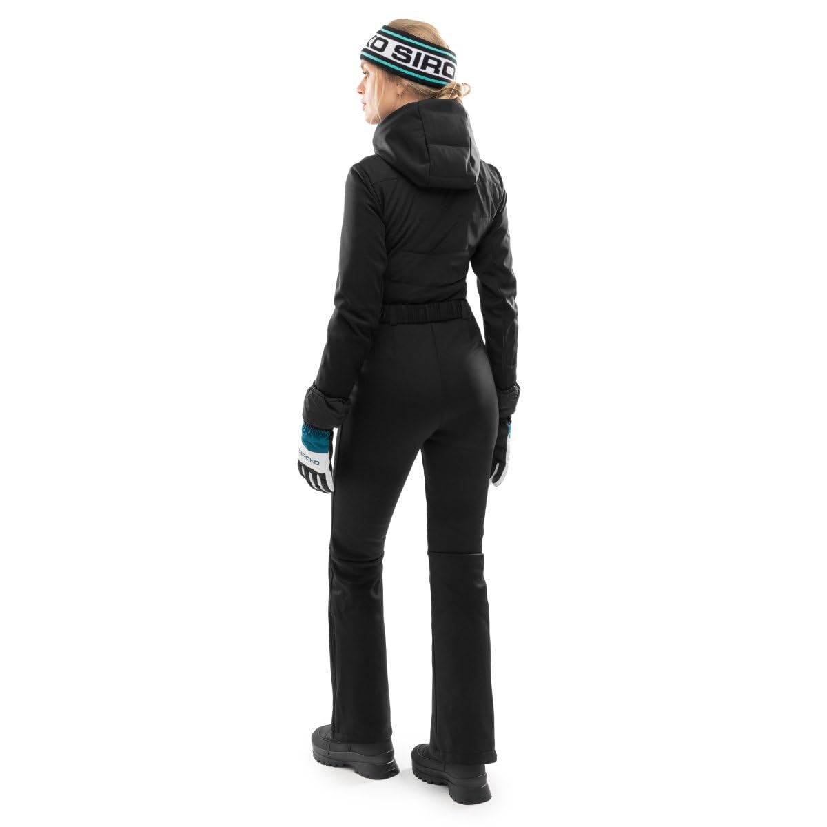 SIROKO Kyla O1 Ski- und Schneeoverall, Schwarz, schwarz / weiß, 38