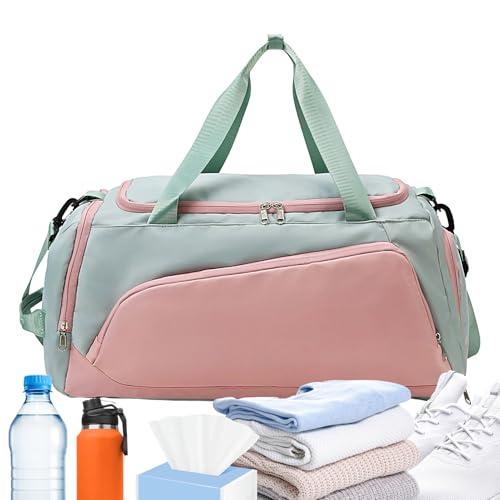 de Entrenamiento - de Deporte Ligera y Plegable - de Deporte Impermeable con Compartimento para Zapatos, húmeda, Gran Capacidad para Viajes, Fitness, Baloncesto, fútbol