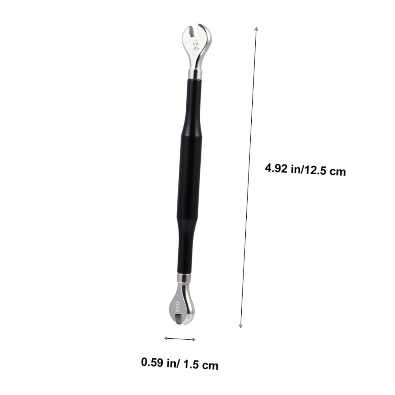 GOOHOCHY 4Pcs Bicycle Spoke Wrench Tool Steel Rim Correct Equipment Cut Open Design for Easy Operation Wheel Tension