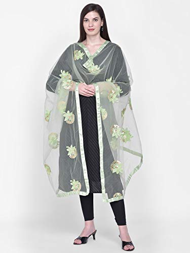 Image of DUPATTA BAZAAR Woman's Embellished Net Dupatta