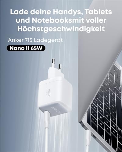 Anker Nano II 65W USB C Ladegerät Netzteil mit Schnellladeleistung – Ansicht 2