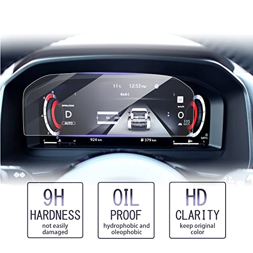 LUWU Compatible with Nissan Qashqai J12 e-Power/Juke 2024 Facelift/X-Trail T33 2023 2024 2025 TFT Digital Instrument Display 12.3" Screen Glass Protector Film 9H Anti-Scratch - Image 2