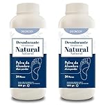 Deodorante Per I Piedi. (200Gr) Polvere Antitraspirante Per Piedi Ad Alto Potere. Polvere Di Allume Pura, Naturale E Priva Di Alluminio. Contro Sudore E Cattivi Odori Per 24 Ore. (200Gr (due'unità))