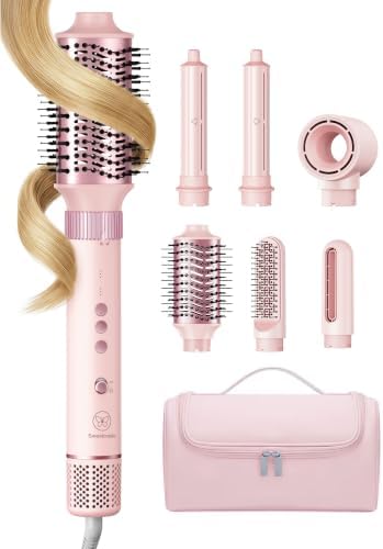 6 in 1 Air Hair Styler, 1400W High-Speed Hair Dryer Brush Set, Io...