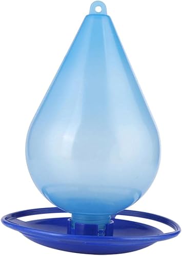 Miniatura 5 de Baciihaw Comedero colgante de colibríes de plástico transparente para exteriores dispositivo de alimentación para pájaros para decoración de jardín