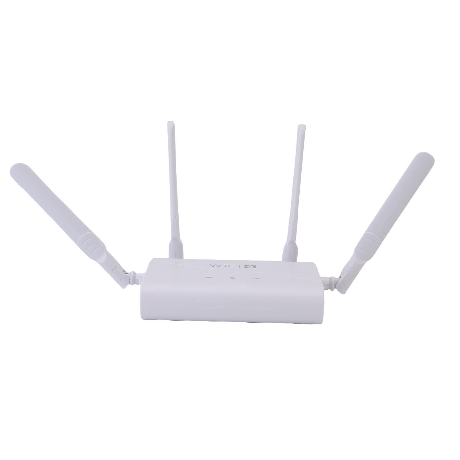 CHICIRIS Router Wireless 4G WiFi6 Hotspot CPE Veloce da 300 Mbps per Ufficio Domestico con 4 Antenne Materiale ABS