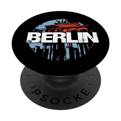 Germany Capital Berlin PopSockets Swappable PopGrip, Black
