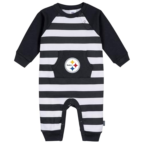 Gerber Baby Boys NFL Team Footless Coverall Steelers 3-6 Months