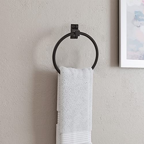 Image of Design House Millbridge Towel Ring in Matte Black