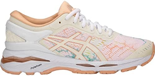 ASICS Women's Gel-Kayano 24 Lite-Show Running Shoes, 8.5M, White/White/Apricot ICE | Image 3