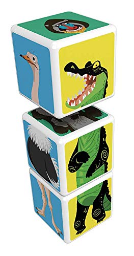 Geomag Magicube Blister Pack 109 - Savanna Animals, Multicoloured, 3 Cubess - Image 2