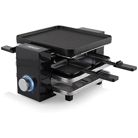 Raspador Princess Piano 4-Raclette, Grill y Plancha-Placa de cocción Reversible-4 personas Cover