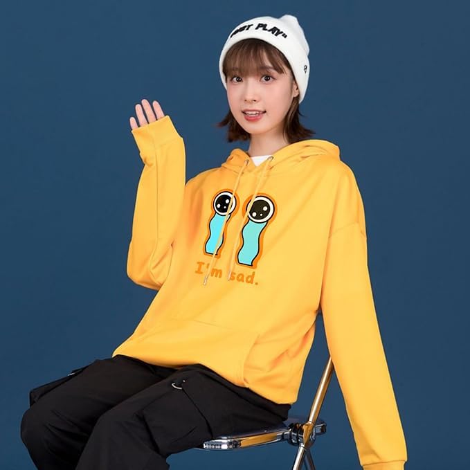 Sweat Personnalisable Unisexe, Sweat a Capuche Personnalisé avec Texte ou Photo Imprimée Avant/Arrière, Pull Personnalisé Couple Hoodie à Manches Longues Pour Automne Hiver Chaud avec Poches, S-3XL