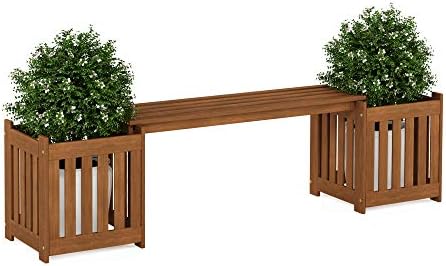 FURINNO FG19455 Tioman Hardwood Outdoor Lifestyle Flowerbox with ...