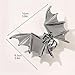 Halloween Bat Hair Claw Clips - Metal Black Metal, Punk Style for Halloween & Costume Parties, 1Pcs Hair Clip for Thin Thick Hair Punk & Y2K-Style for Updos & Braids