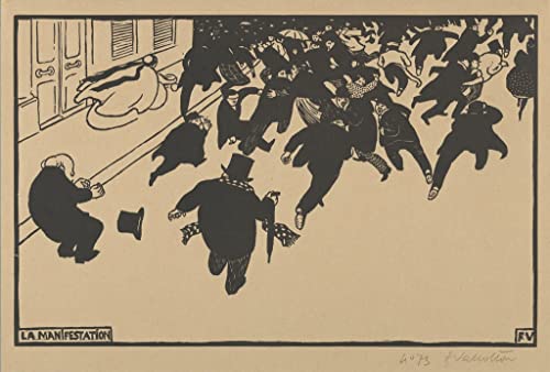 Impression Félix Vallotton La Manifestation affiche d'art sur toile haut de gamme