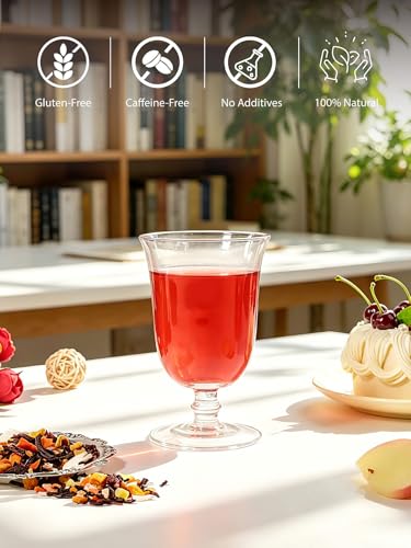 Image of TeeLux Mango Pineapple Fruit Tea, Hibiscus Blend, Sweet & Tart Taste, 3.5oz