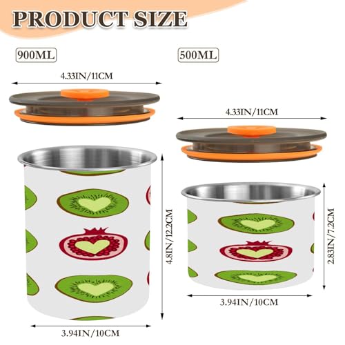 Envase al vacío de acero inoxidable para alimentos 17oz miniatura 3