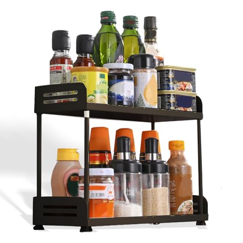 2-Tier Countertop Organizer Shelf – Functional Storage Rack for Kitchen,