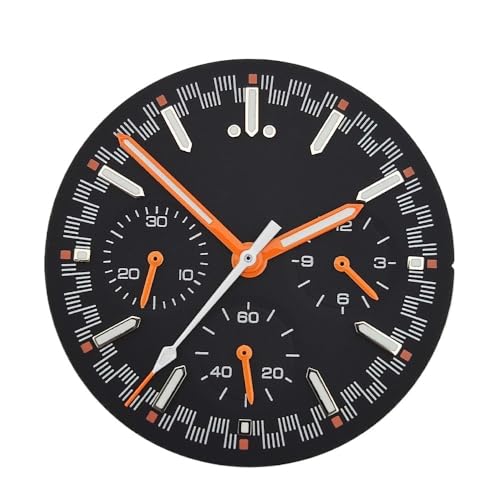 VK63 Dial VK63 Panda Dial Custom Logo Chronograph Electronic Multifunctio Luminous Dial VK63 Hands Suitable For VK63 Movement(Combination-2)