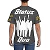 Sta&t*us Mens T-Shirt Qu&o Black Short Sleeve Casual T Shirt Crew Neck Tshirt Band Clothes Top for Men Youth Boy Fans Merch Gift #2