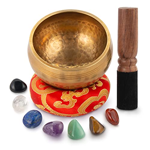 Tibetan Singing Bowl Set - Easy To Play for Beginners