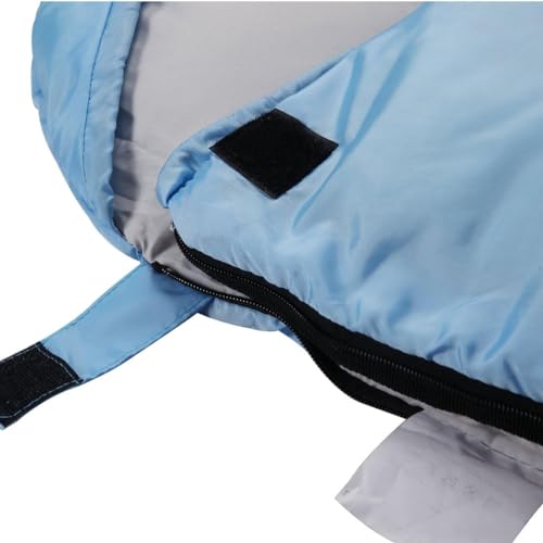 HBWHYMX Sleeping Bag for Adults Cold Weather - XL 4 Season Warm 400GSM Filling, Waterproof Camping Sleeping Bags, Lightweight for Traveling, Hiking, Outdoor, Zip Together for Couples, Blue — view 5