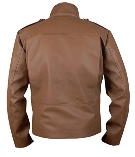 F&H Men's Rocketeer Cliff Secord Bill Campbell Stunt Pilot Flight Jacket M Tan #TOP5