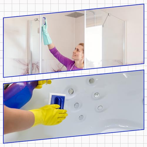 Image of Maxdot 18 Pcs Handled Bath Scrubber Sponge Scrub Pad with Handle Cleaning