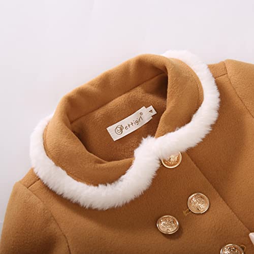 Pettigirl Girls Winter Fashion Khaki Trench Overcoat Jacket Teen Toddler Sweet Special Occasion Outfit Coats Fall3