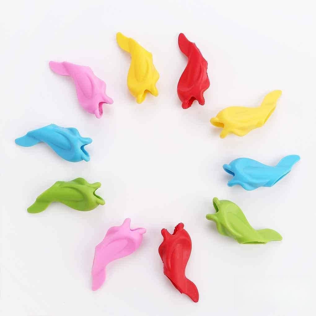 Clip a matita, per bambini, strumento di scrittura per bambini, strumento di correzione, in silicone ergonomico per la correzione della postura, strumento di scrittura per adulti o esigenze speciali