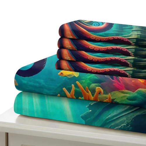 Housse de couette pieuvre zippee pour un change de linge de lit rapide - 7