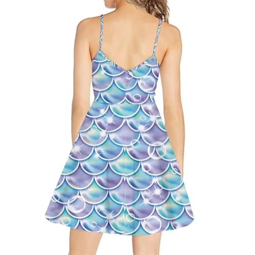 Image of Coloranimal Women's Summer Sleeveless Casual Swing Dresses with Loose Fit Beach Sundress