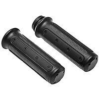 Kuryakyn 6122 Accessoires De Guidon De Moto : Poignées Industrielles Lourdes Avec Embouts Pour Commande électronique D'accélérateur