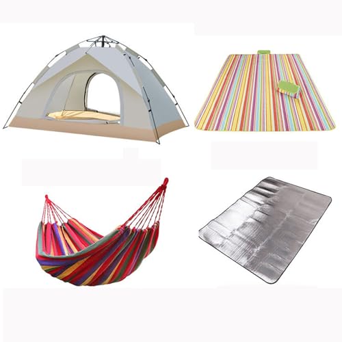 Set de Carpa para Camping 4 en 1 con Hamaca y Manta miniatura 1