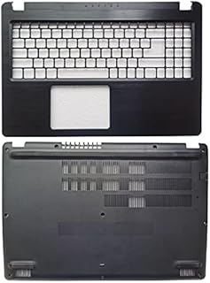 New Laptop Case Cover for Acer Aspire 3 A315-42 A315-42G A315-54 A315-54K A315-56 N19C1 Palmrest Cover and Bottom Base Case (Black Palmrest Cover+Bottom Base Case)