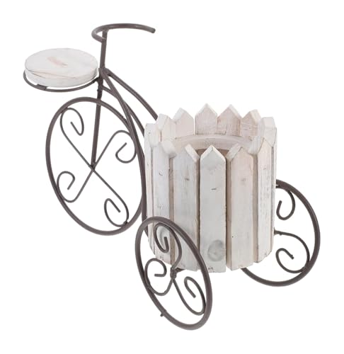 KUKUUU Portavaso da fiori a forma di bicicletta, decorazione per