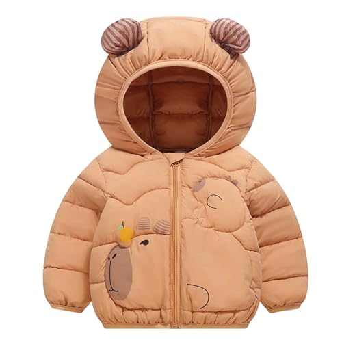 Baby Kinder Winterjacke Mantel mit Kapuze Jacke Warm Baby Niedlich Plüsch Bärenohren Jungen Mädchen Baumwolljacke Baby Jacke Jungen Mädchen Winter Mantel Niedlich Plüsch Bärenohren Winterjacke/Kinder