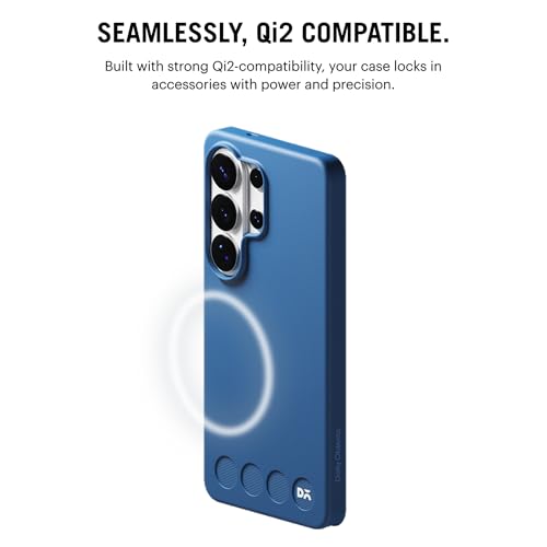 Image of DailyObjects Samsung Galaxy S26 Ultra Stack Classic Magnetic Case Cover|Compatible with Magnetic|Camera & Body Protection|Shock /Scratch Proof| Dual Hybrid Protection | Wireless Charging - Indigo Blue
