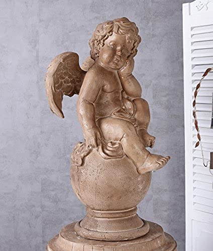 Figura Decorativa Ángel Figura de Jardín Ángel de jardín grabfigur Ángel de Sepulcro barokengel Palazzo Exclusivo