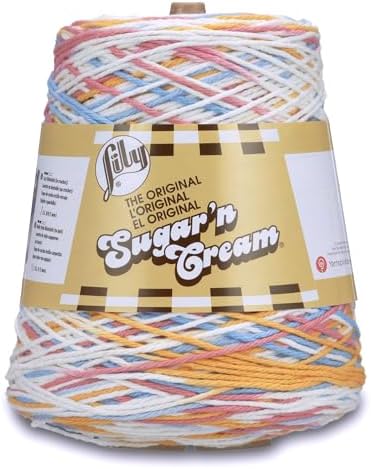 Lily - 10300202612 Sugar'n Cream Cotton Cone Yarn, 14 oz, Kitchen...