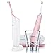Produktbild Philips Sonicare Elektrische Zahnbürste und Munddusche HX8391/02 - Diamond Clean Zahnbürste & AirFloss Ultra für die Zahnzwischenraumreinigung, Ladeglas & USB-Ladegerät  Zahnpflege Set in Pink