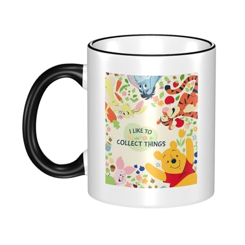 コーヒーカップ 陶器マグ くまのプーさん かわいい 漫画 マグカップ 330ml 大容量 セラミック カップ 電子レンジ対応 可愛い コーヒーマグ 耐熱 耐冷 人気 プレゼント